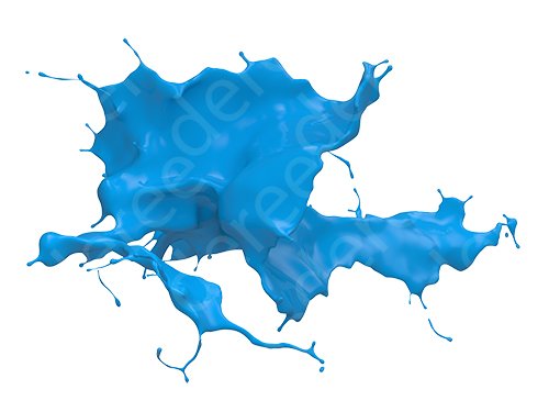 3d paint splash isolated on white background CG टेक्स्चर्स .c4d .max .obj .3ds .fbx .stl .blend 