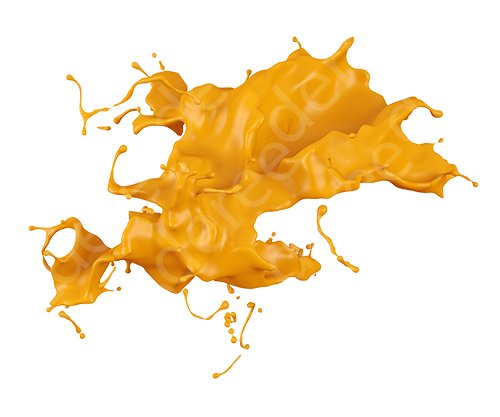 3d paint splash isolated on white background CG Textures .c4d .max .obj .3ds .fbx .stl .blend 