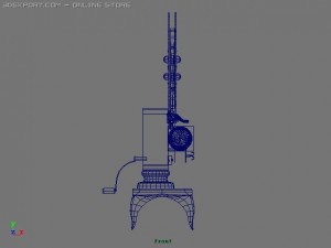 classic reel to reel projector 3D Model
