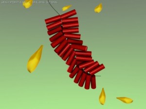 chinese new year firecrackers 3Dモデル