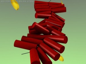 chinese new year firecrackers 3Dモデル