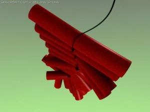 chinese new year firecrackers 3D Model