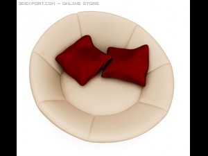 round sofa 3D Модель