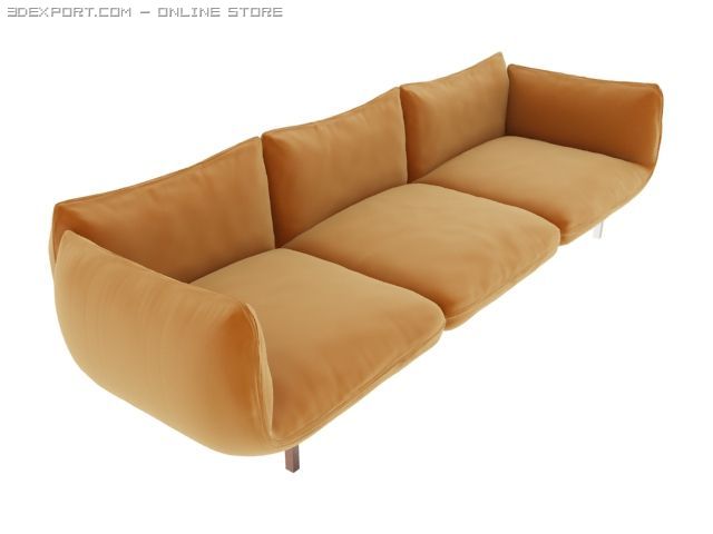 sofa 3D Model .c4d .max .obj .3ds .fbx .stl .blend 
