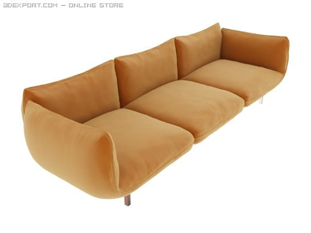 sofa 3D Model .c4d .max .obj .3ds .fbx .stl .blend 