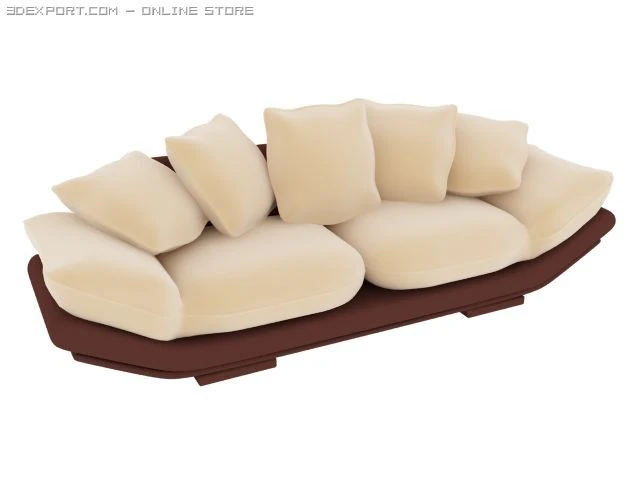 sofa 3D Model .c4d .max .obj .3ds .fbx .stl .blend 