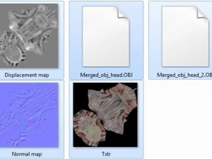 testa aliena Modello 3D