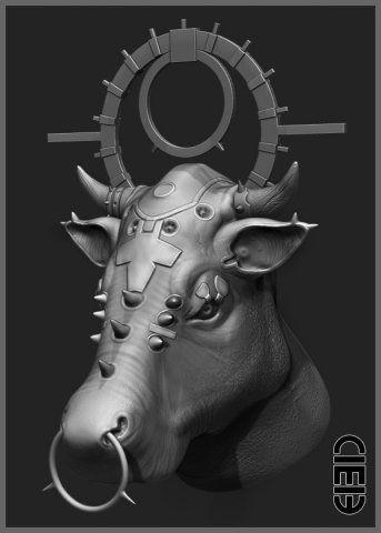 cow 3D Модель .c4d .max .obj .3ds .fbx .stl .blend 