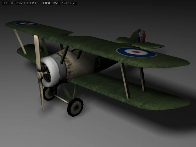 sopwith camel 3D Model .c4d .max .obj .3ds .fbx .stl .blend 
