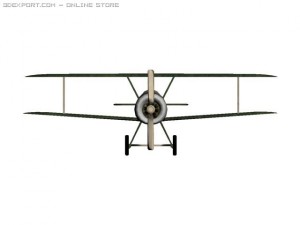 sopwith camel 3D Модель