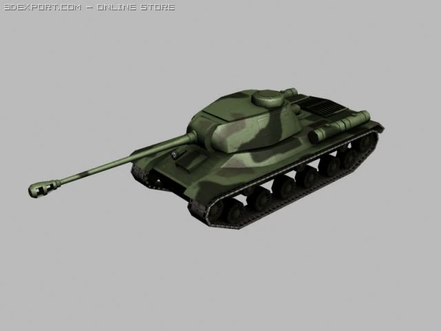 iosif stalin 2 tank 3D Model .c4d .max .obj .3ds .fbx .stl .blend 