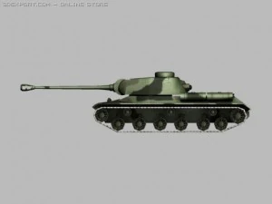 iosif stalin 2 tank 3D Model