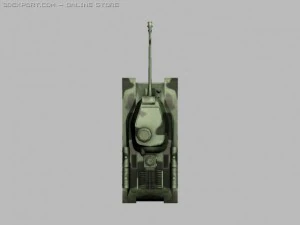 iosif stalin 2 tank 3D Model
