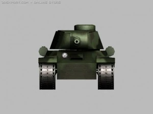 iosif stalin 2 tank 3D Model