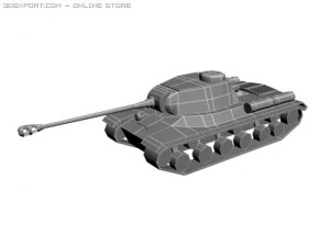 iosif stalin 2 tank 3D Model