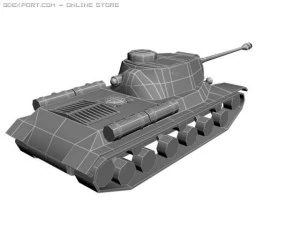 iosif stalin 2 tank 3D Model