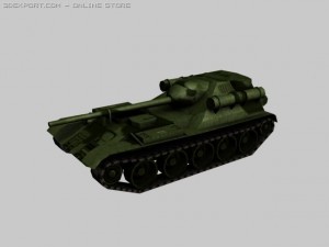 su101 experimental soviet artillery Modèle 3D