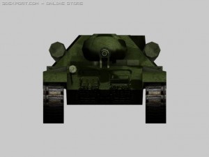su101 experimental soviet artillery 3D Model