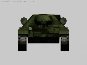 su101 experimental soviet artillery 3D Model