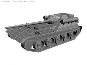 su101 experimental soviet artillery 3D Model