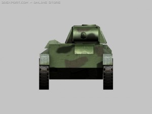 t70 light tank Model 3D