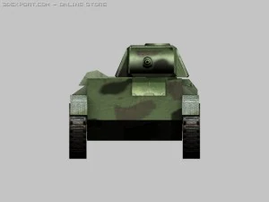 tanque leve t70 Modelo 3D
