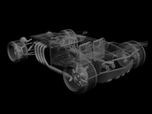 conceito hot rod Modelo 3D