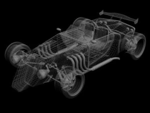 conceito hot rod Modelo 3D