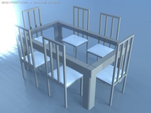table set 3D Model