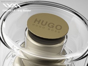 perfume flacon  hugo xx women Model 3D