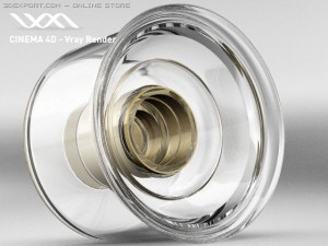 perfume flacon  hugo xx women Model 3D