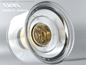 perfume flacon  hugo xx women Model 3D