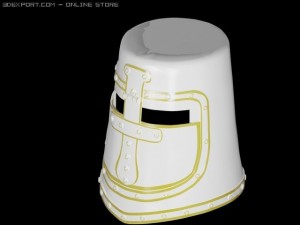 knights templar helmet 3D 모델
