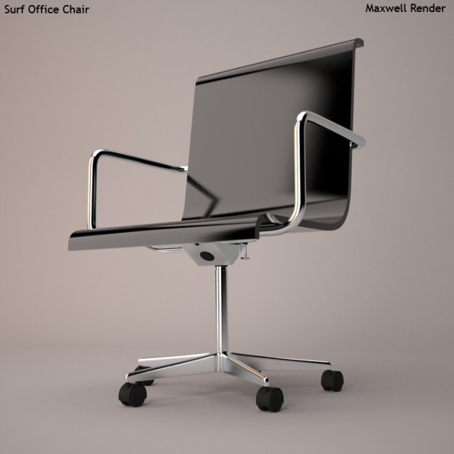 surf office chair 3D Model .c4d .max .obj .3ds .fbx .stl .blend 