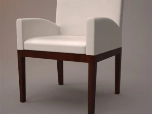 tao leather armchair 3D Model