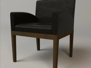 tao leather armchair 3D Model