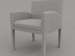 tao leather armchair 3D Model