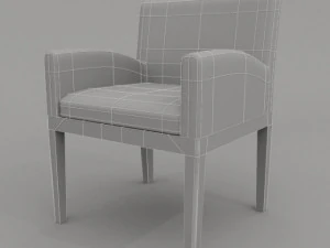 tao leather armchair 3D Model