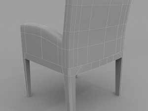 tao leather armchair 3D Model