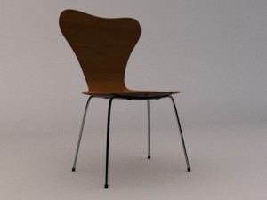 seven chair 3D 模型