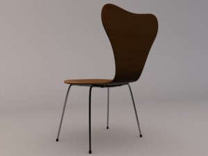 seven chair 3D 模型