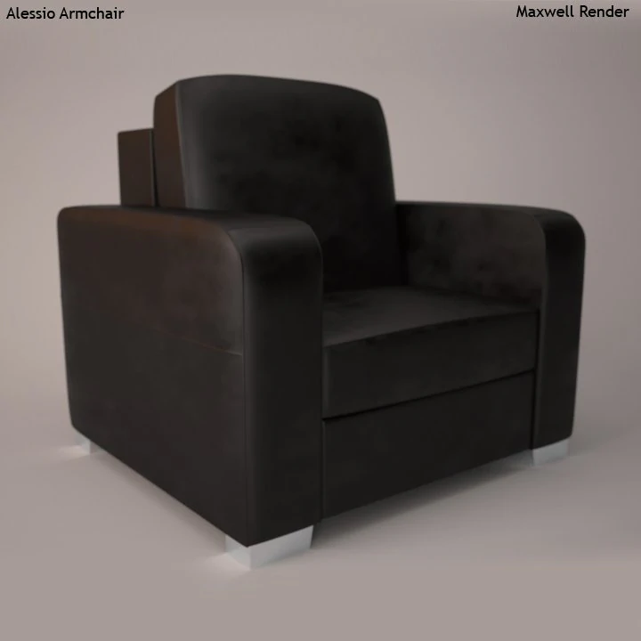 alessio armchair 3D Model .c4d .max .obj .3ds .fbx .stl .blend 