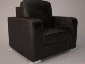 alessio armchair Modello 3D