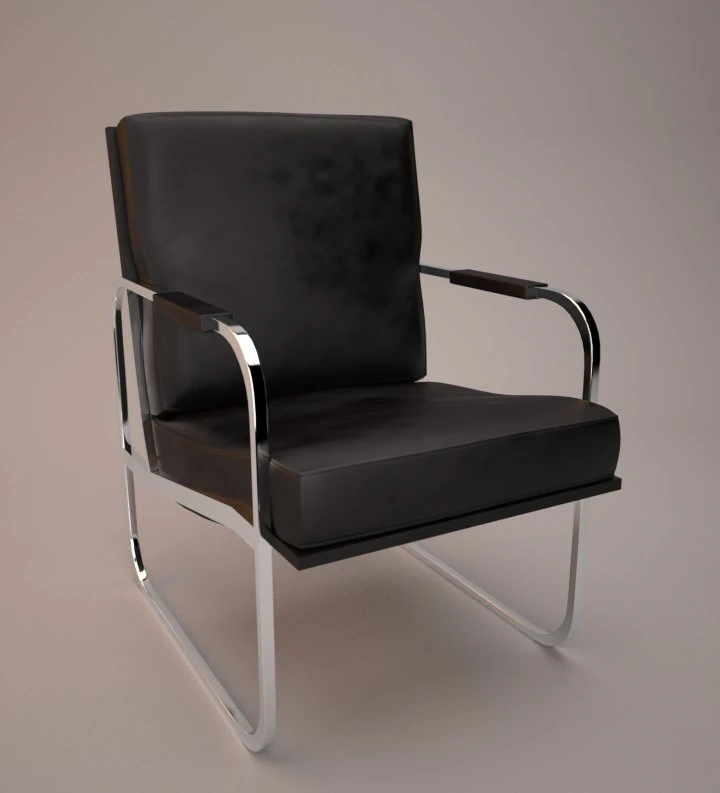 leisure chair 3D Model .c4d .max .obj .3ds .fbx .stl .blend 