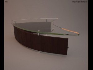 fin coffee table 3Dモデル