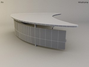 fin coffee table 3Dモデル