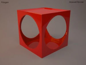 polygon cube coffee table 3D Model