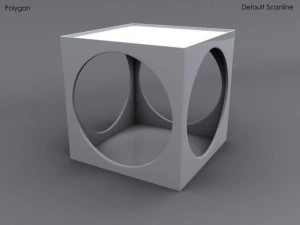 polygon cube coffee table 3D Model