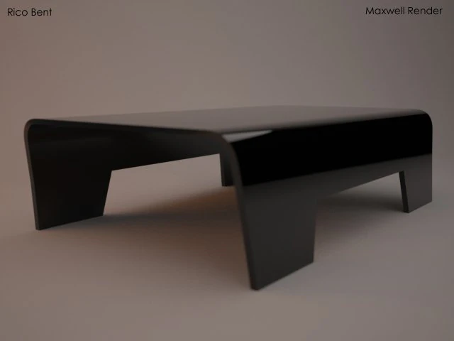 rico bent coffee table 3D Model .c4d .max .obj .3ds .fbx .stl .blend 