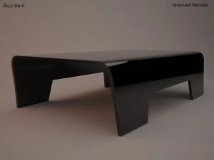 table basse courb&eacute;e rico Modèle 3D